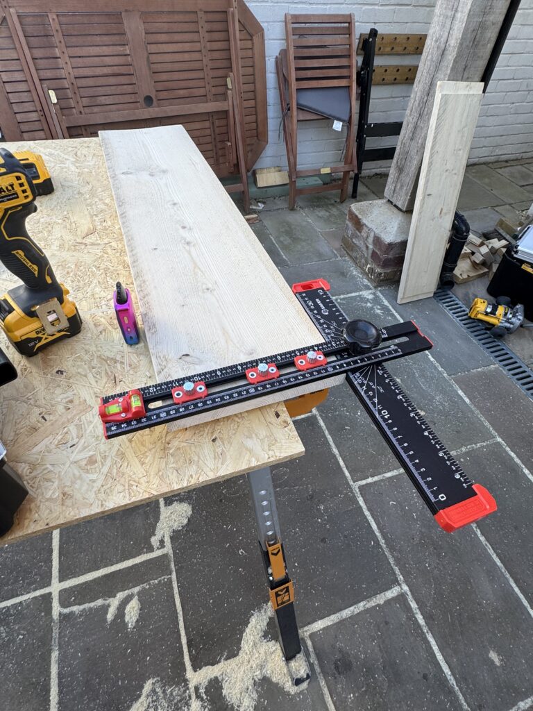 Saker drill jigs are brilliant for drilling holes consistently.