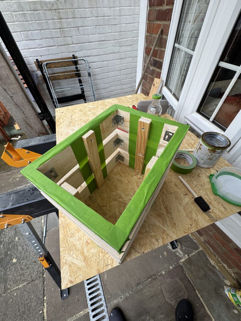 Frog Taped Kindling Basket