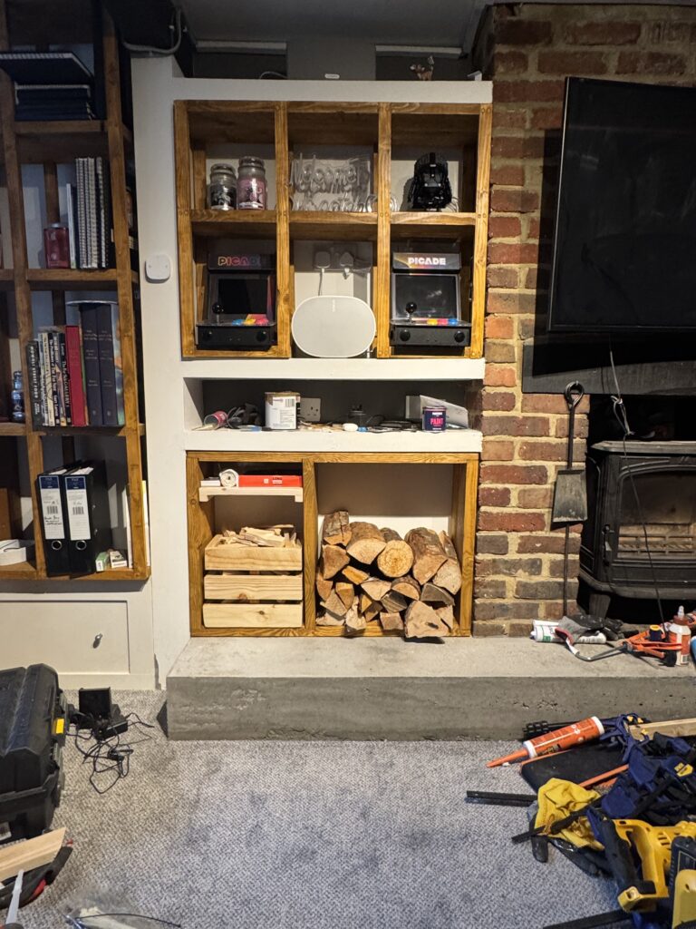 Finished Log Store Installed.